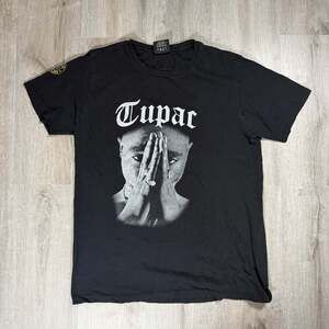 Vintage Mens Cross Colours x Tupac Shakur Praying Hands Graphic T-Shirt Large